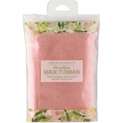 Wholesale - CORAL QUICK DRY MICROFIBER HAIR TURBAN C/P 72, UPC: 769898958144